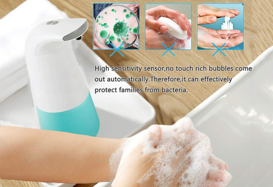 Auto Induction Foaming Hand Wash Dispenser - 99% Inhibition Of Bacteria & Durable Non-drip Design