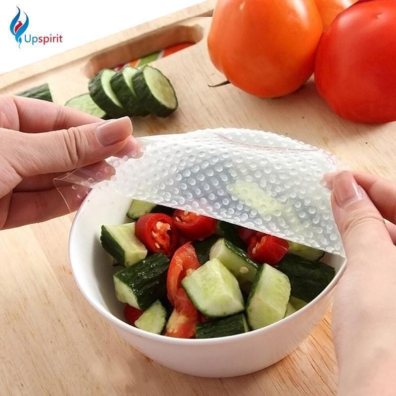 4 Pcs Silicone Food Wraps (Stay Fresh)