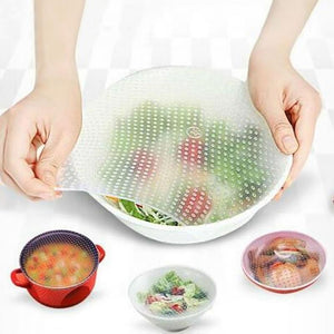 4 Pcs Silicone Food Wraps (Stay Fresh)