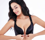 Handmade Butterfly Embroidery Front Closure Wireless Bra