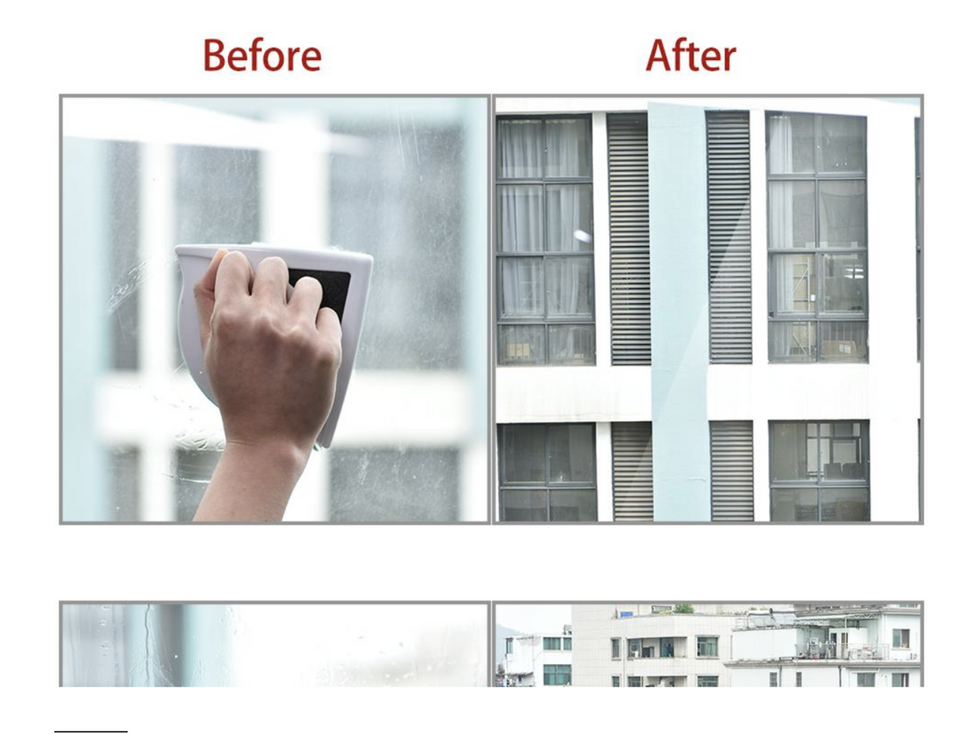 Double-Sided Magnetic Window Wiper